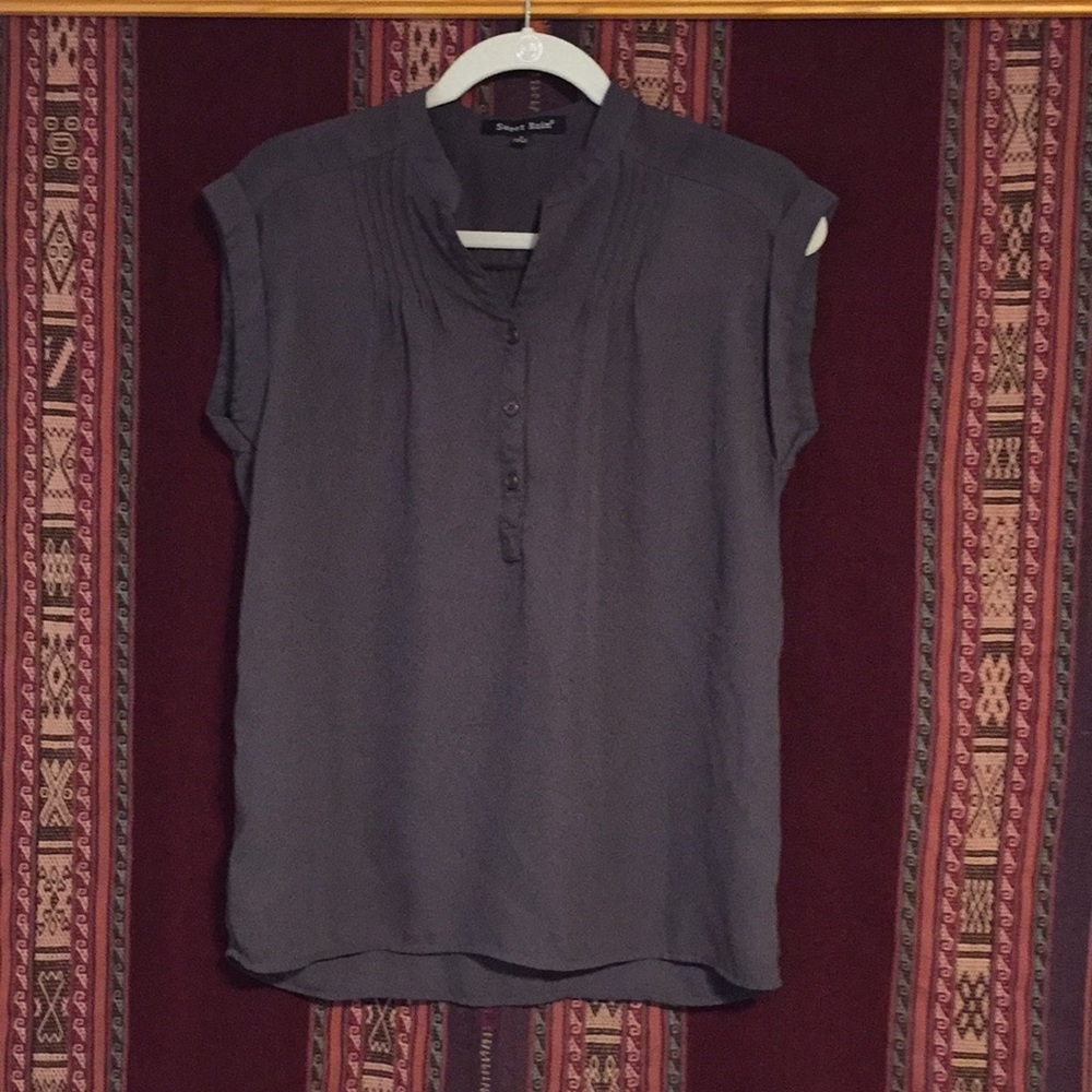 Sweet Rain Brown Lightweight Blouse